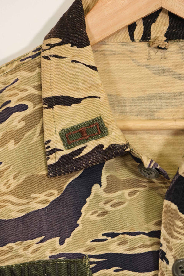 1960年代　初期　ゴールドタイガー　タイガーストライプシャツ　パッチ付　USカット　M　中古品