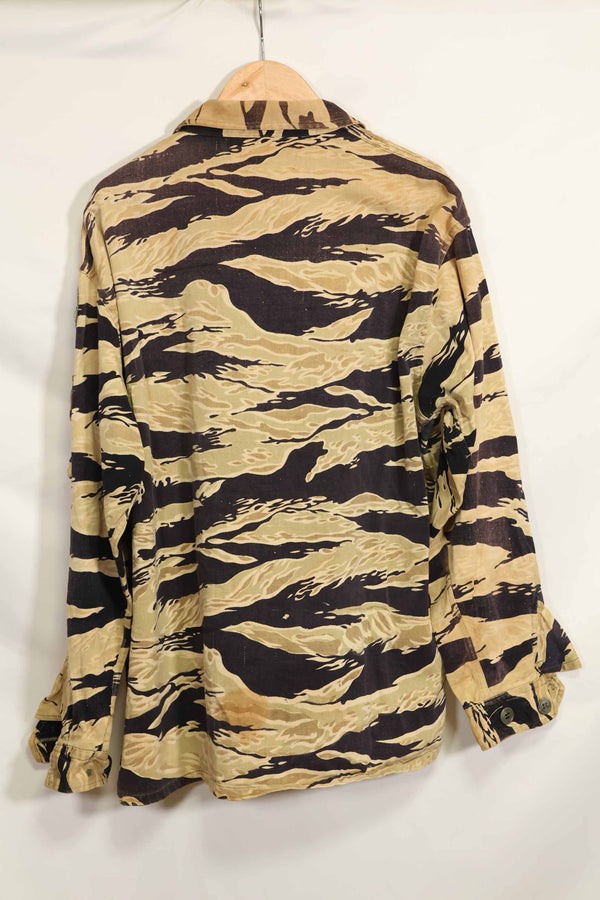 1960年代　初期　ゴールドタイガー　タイガーストライプシャツ　パッチ付　USカット　M　中古品