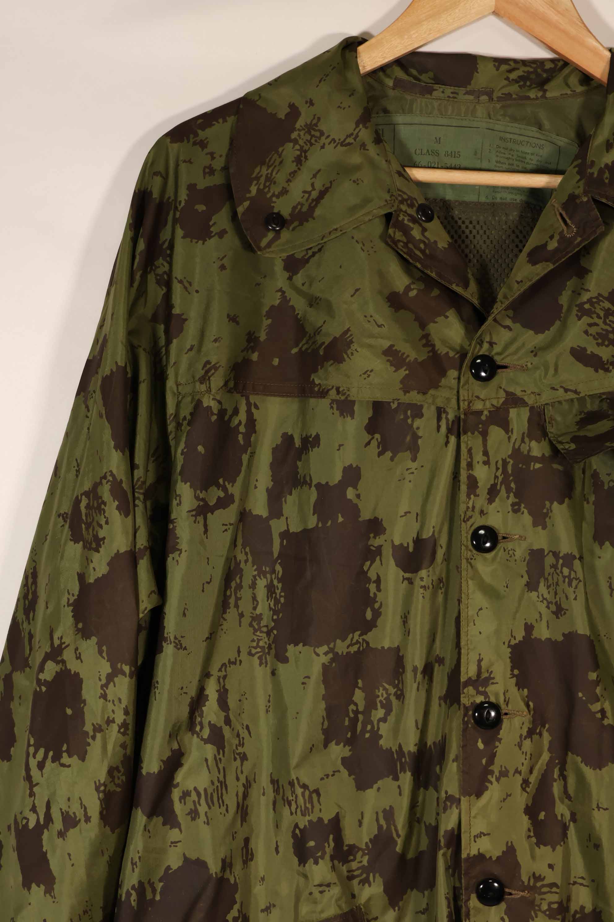 実物　1967年製　オーストラリア軍　迷彩レインコート　中古品　D