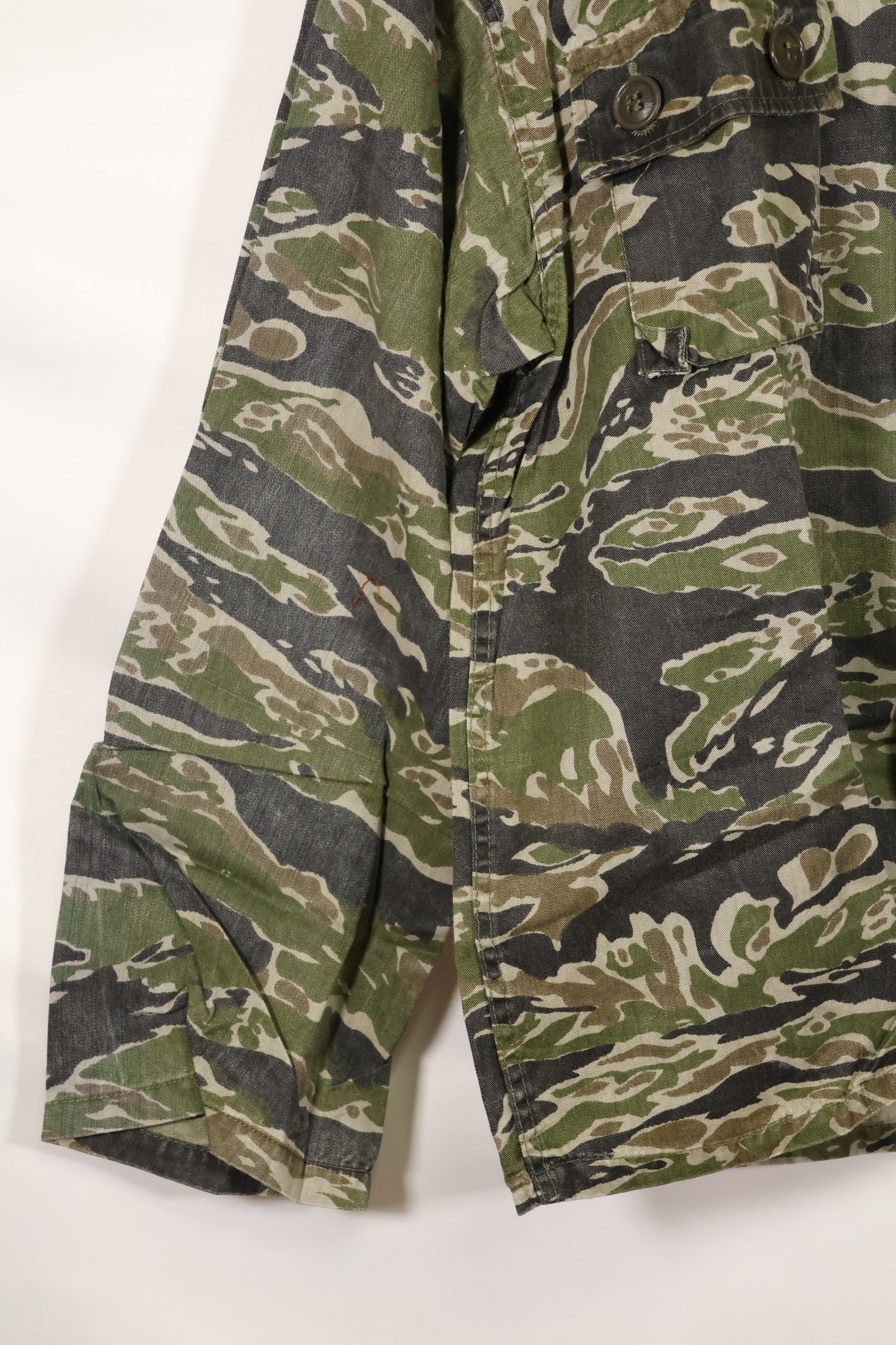 1960年代　タイガーストライプ　シャツ　CIDGパターン　状態良い　中古品