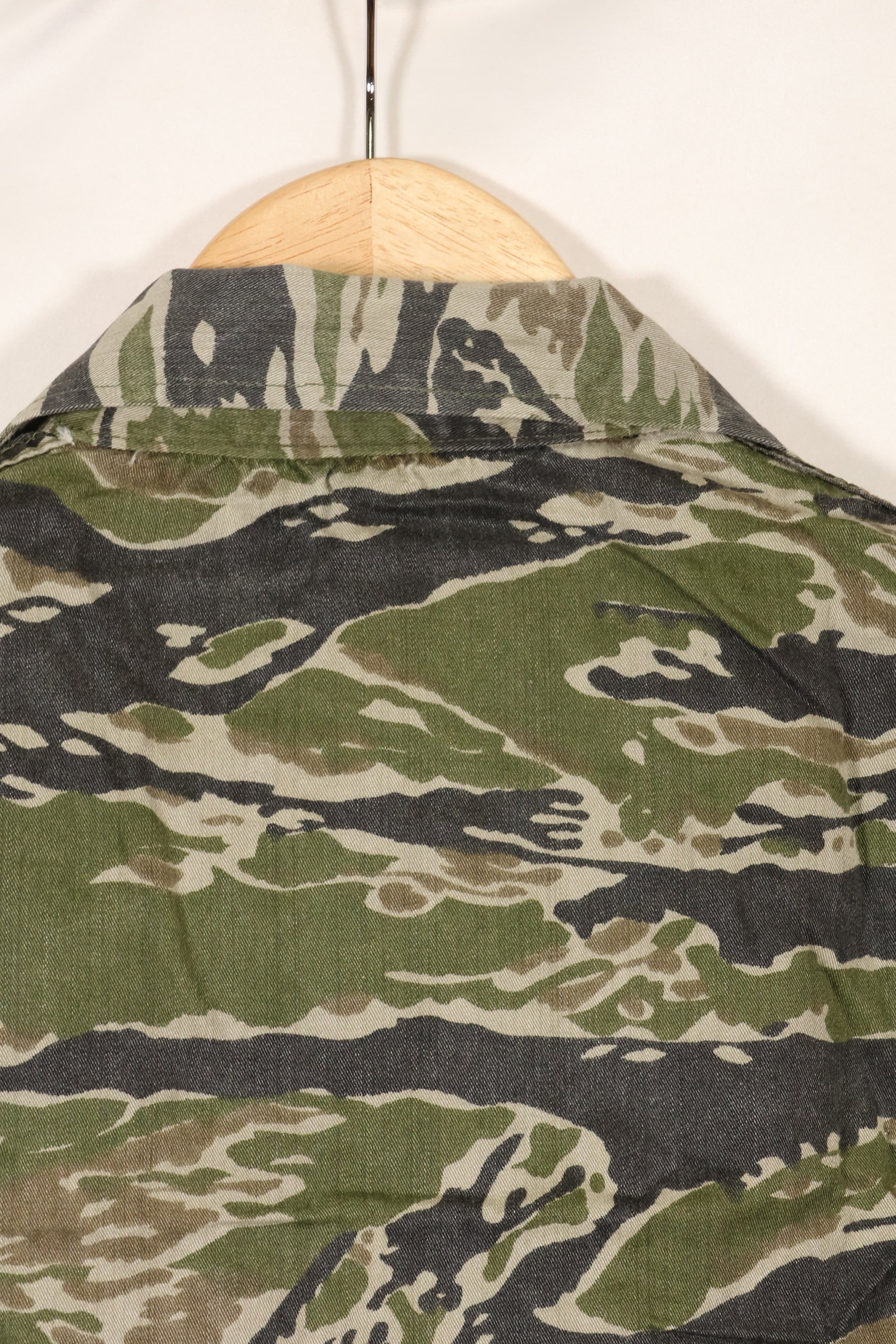 1960年代　タイガーストライプ　シャツ　CIDGパターン　状態良い　中古品