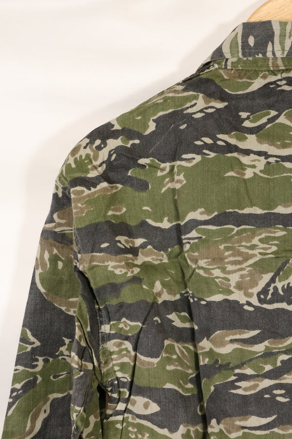 1960年代　タイガーストライプ　シャツ　CIDGパターン　状態良い　中古品