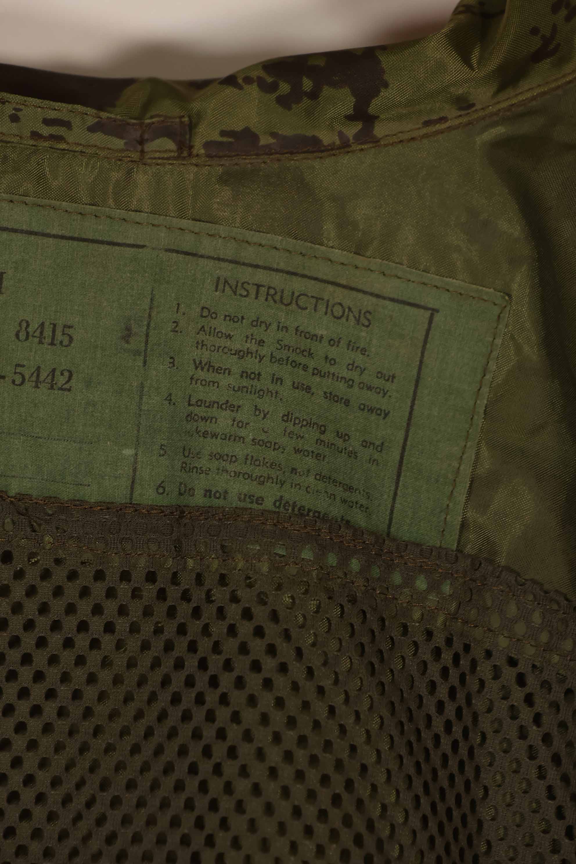 実物　1967年製　オーストラリア軍　迷彩レインコート　中古品　D
