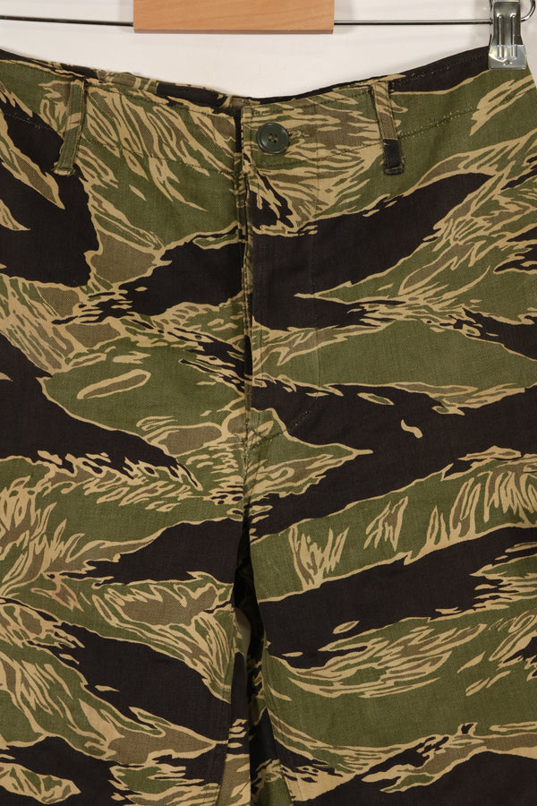 実物　沖縄タイガー　タイガーストライプ　パンツ　Asian Cut　褪色あり　中古品