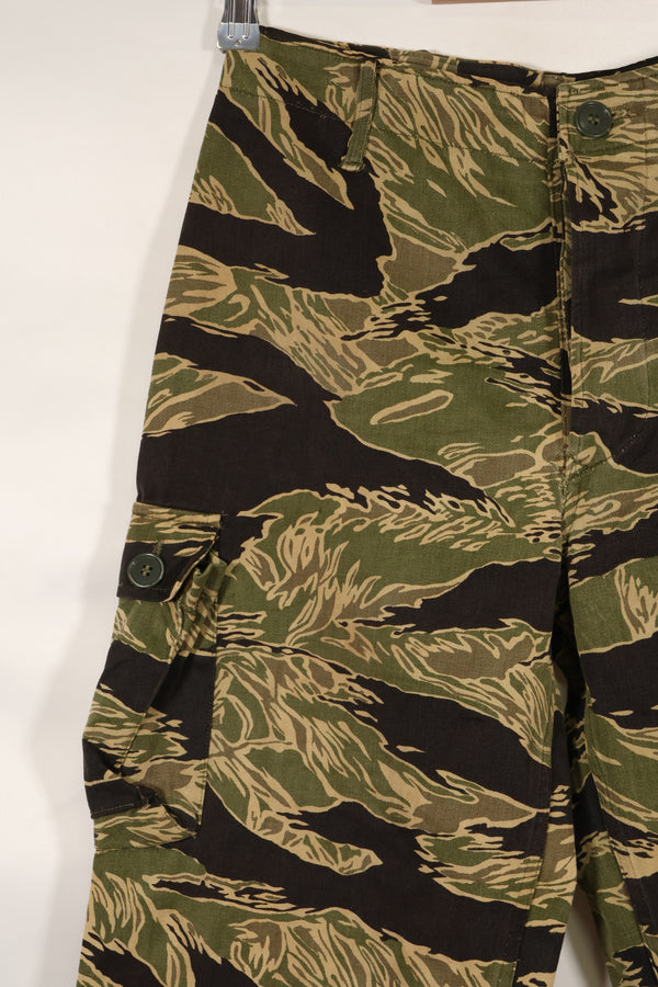 実物　沖縄タイガー　タイガーストライプ　パンツ　Asian Cut　褪色あり　中古品