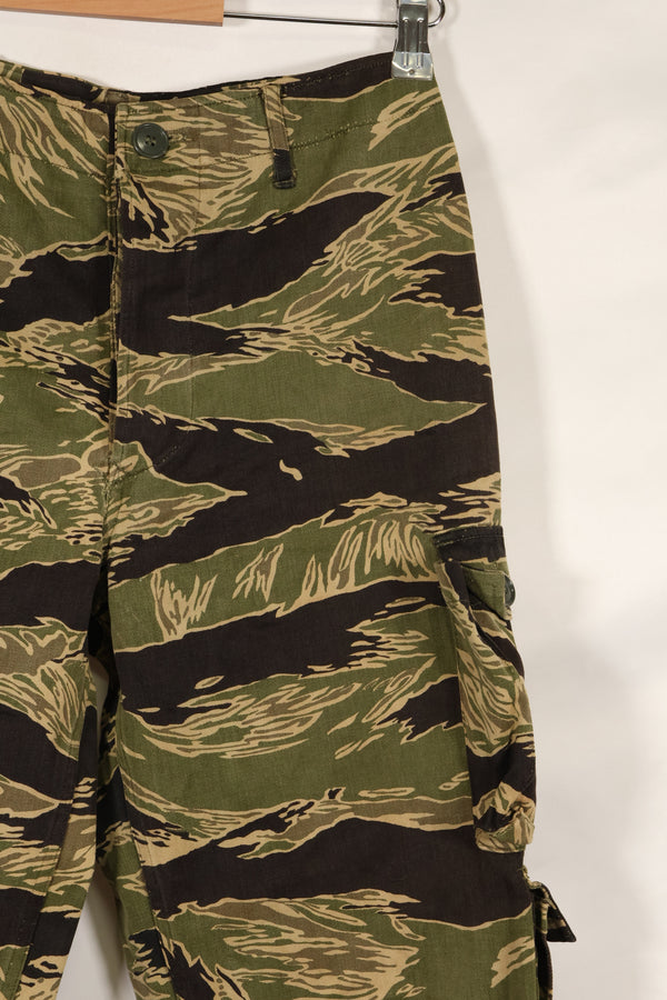 実物　沖縄タイガー　タイガーストライプ　パンツ　Asian Cut　褪色あり　中古品