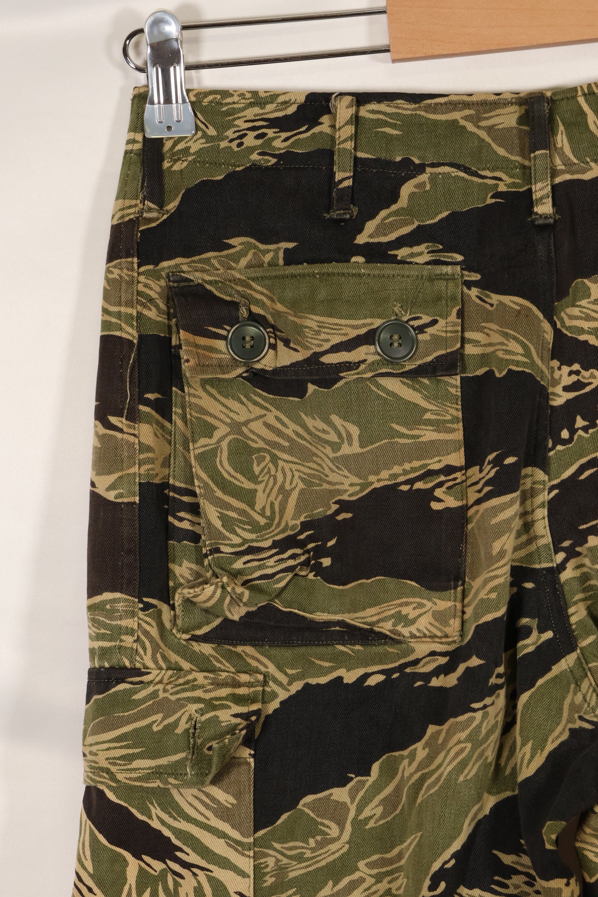 実物　沖縄タイガー　タイガーストライプ　パンツ　Asian Cut　褪色あり　中古品