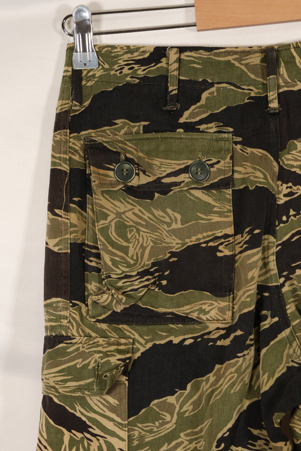 実物　沖縄タイガー　タイガーストライプ　パンツ　Asian Cut　褪色あり　中古品