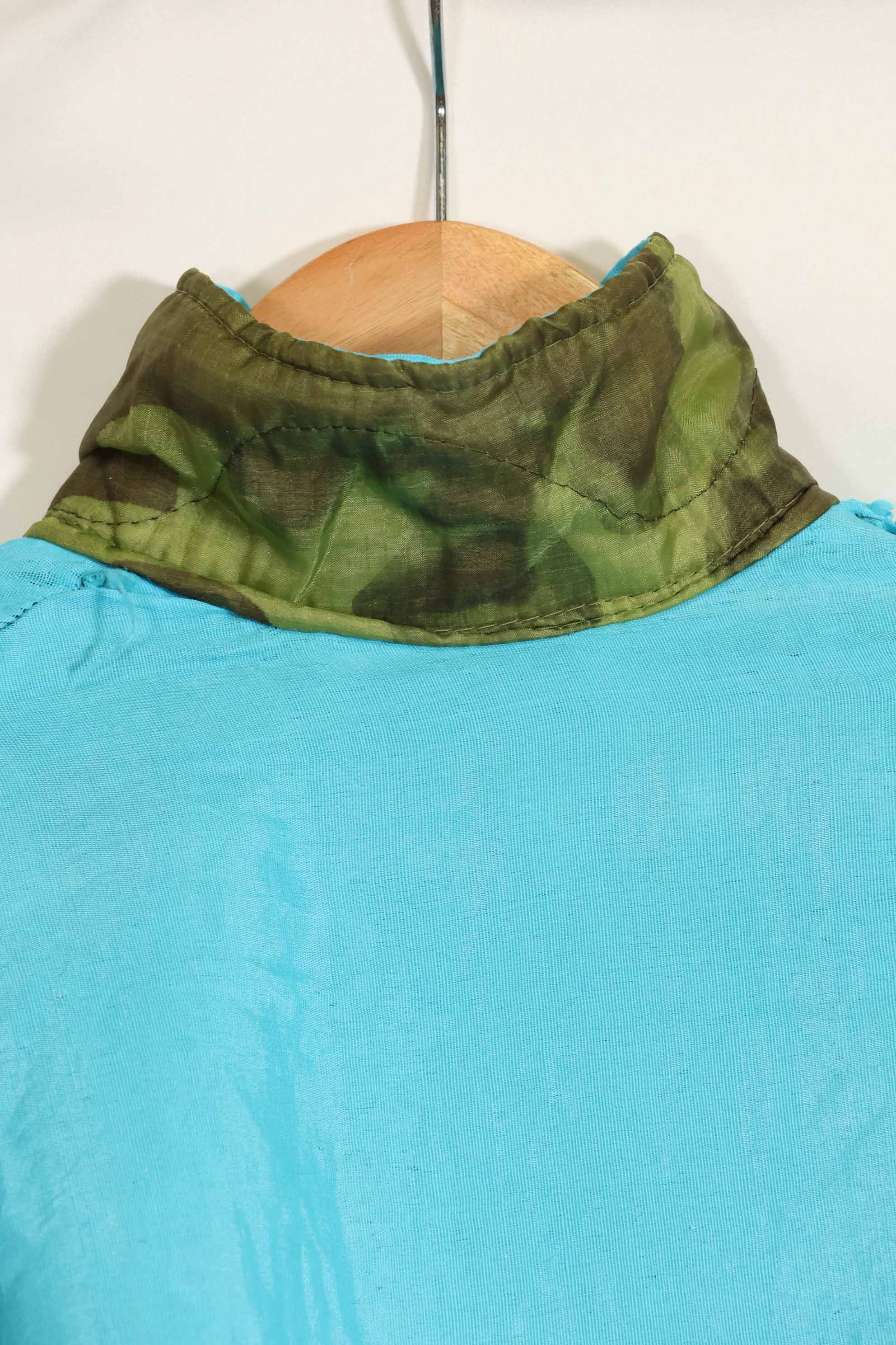 1969年〜70年　ベトナム戦争　ERDL迷彩ポンチョ製　ツアージャケット　ベトジャン　QUINHON　中古品