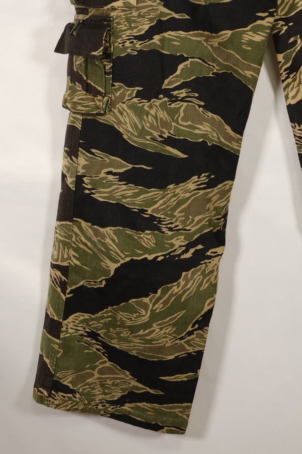 実物　沖縄タイガー　タイガーストライプ　パンツ　Asian Cut　褪色あり　中古品