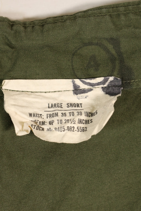 Estimated 1965 contract L-S 2nd Model Jungle Fatigue pants, good condition, used.