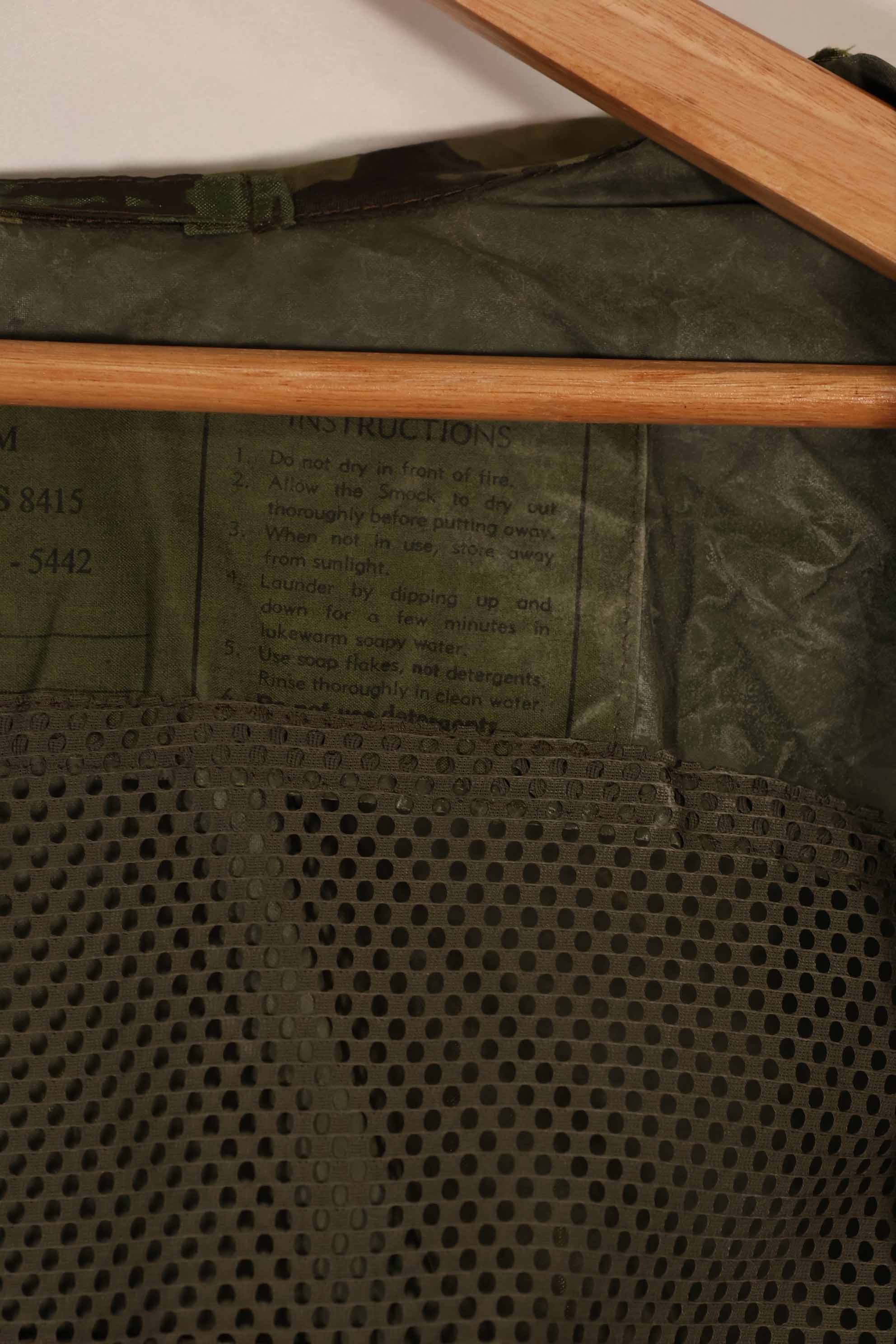 実物　1967年製　オーストラリア軍　迷彩レインコート　中古品　E