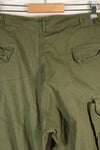 Estimated 1965 contract L-S 2nd Model Jungle Fatigue pants, good condition, used.