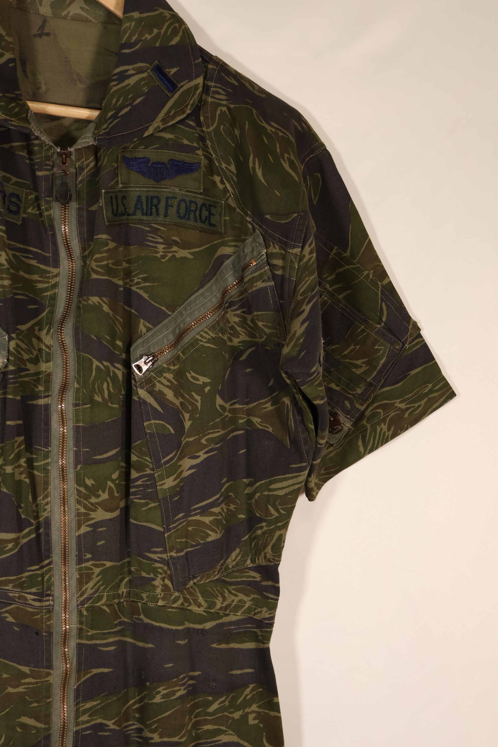 実物生地　アメリカ空軍　TYPE K2-B タイガーストライプ　フライトスーツ　中古品