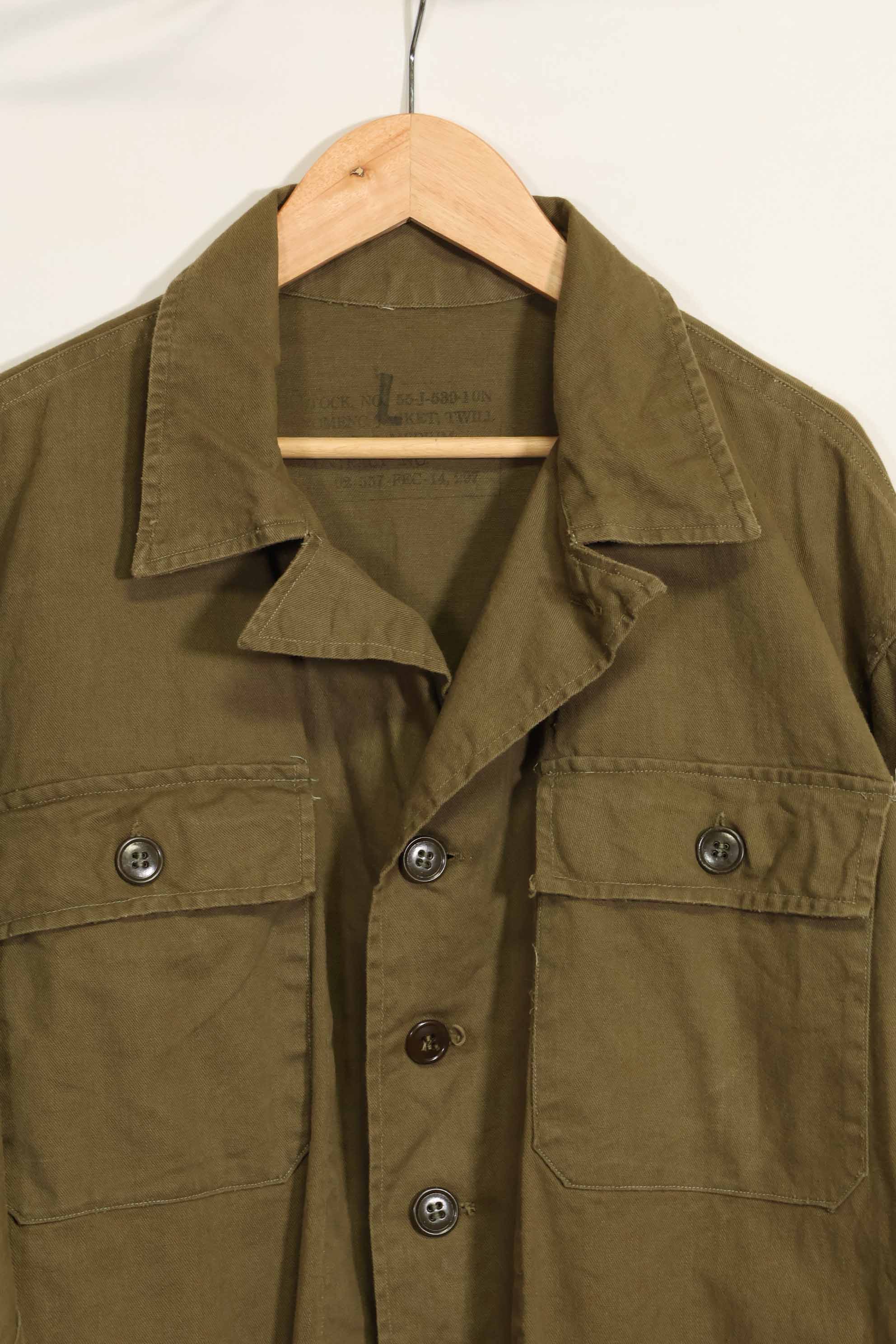 1960年代　沖縄CISO調達　ユーティリティシャツ　FEC契約　レア品　中古品