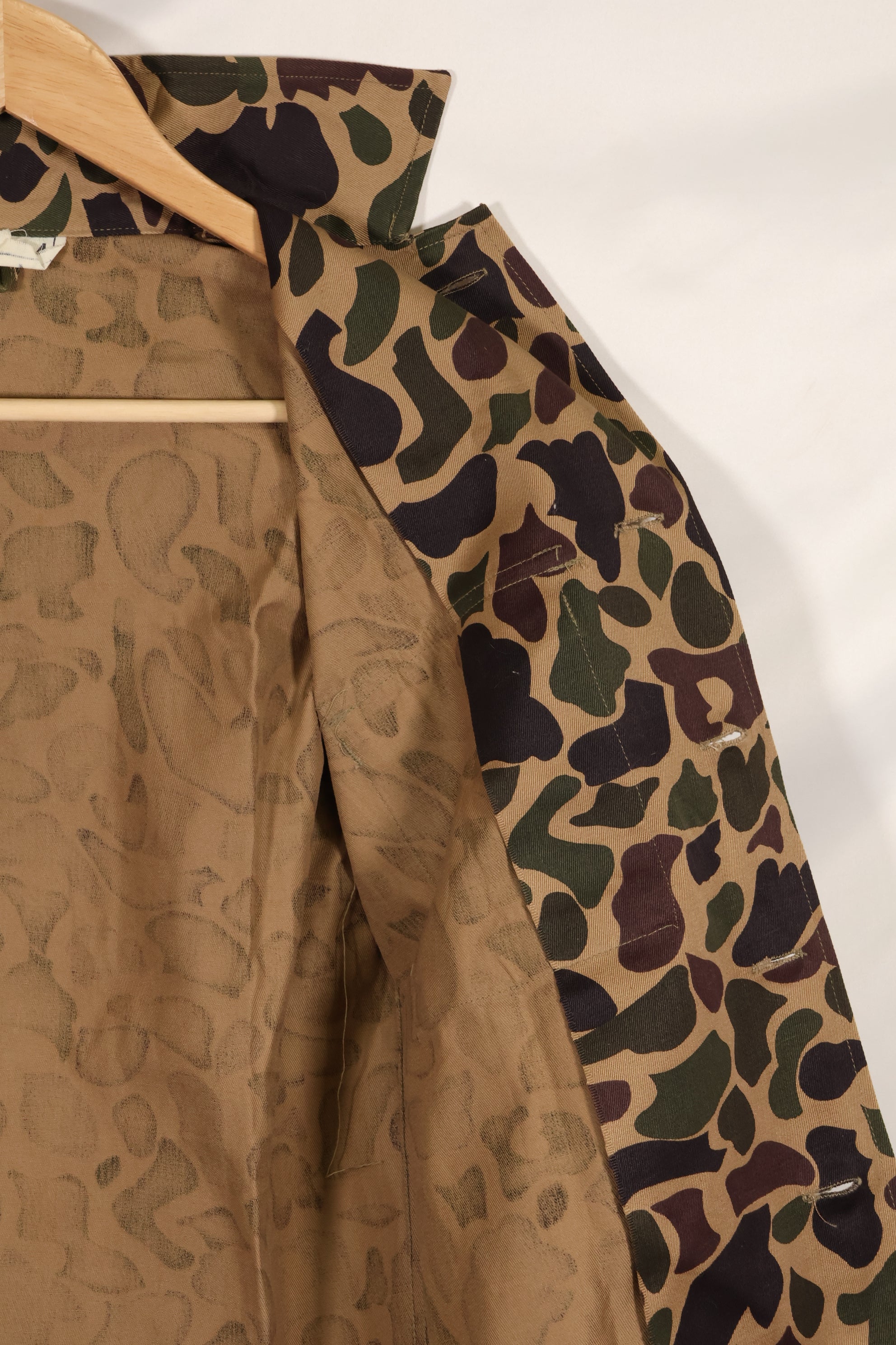 1960年代前半　デッドストック　A-M　CIDG　ベオガム迷彩　Asian カット　シャツ　