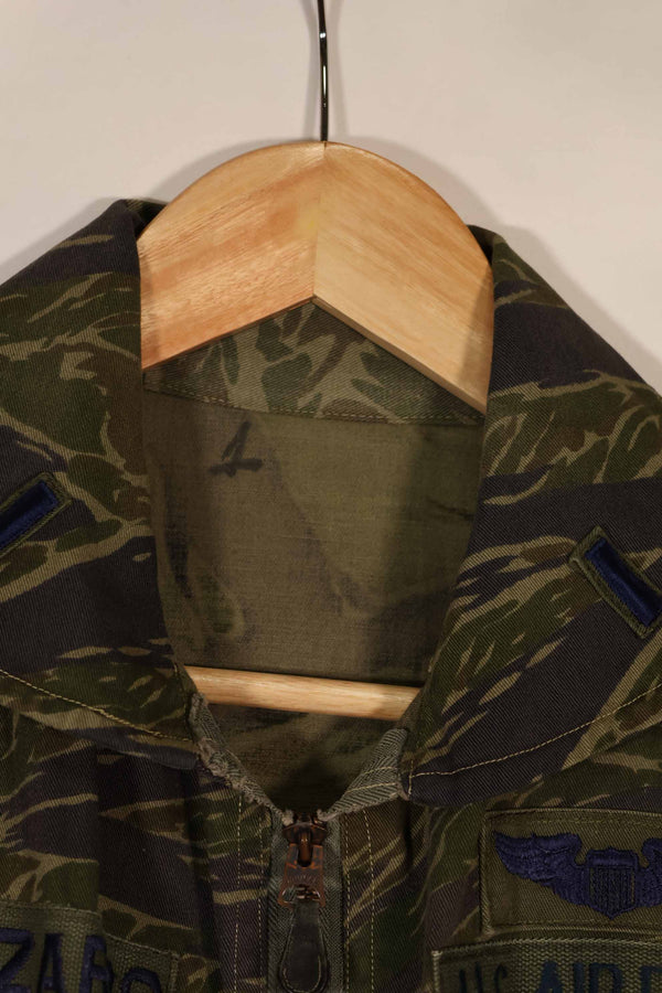 実物生地　アメリカ空軍　TYPE K2-B タイガーストライプ　フライトスーツ　中古品