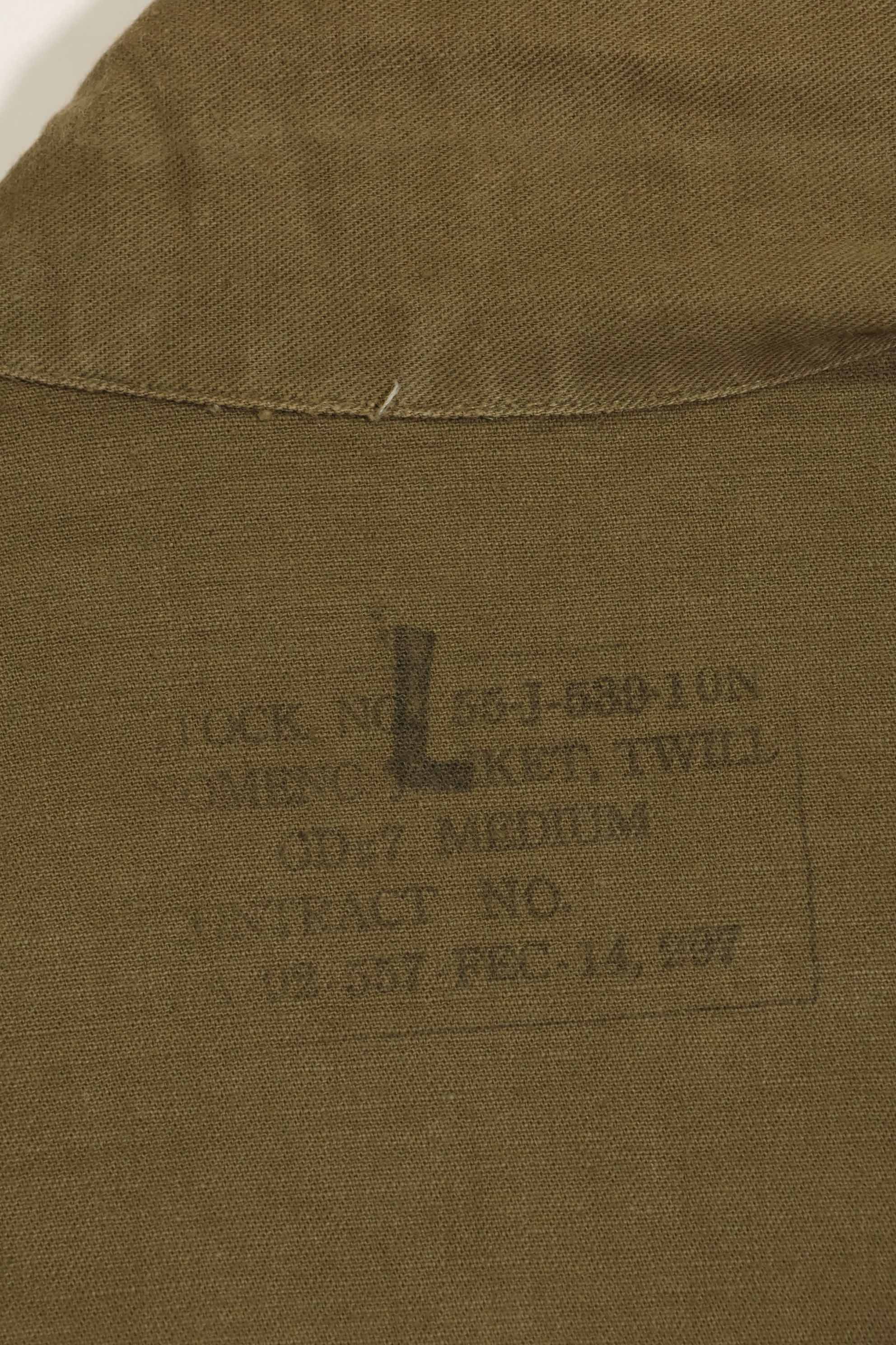 1960年代　沖縄CISO調達　ユーティリティシャツ　FEC契約　レア品　中古品