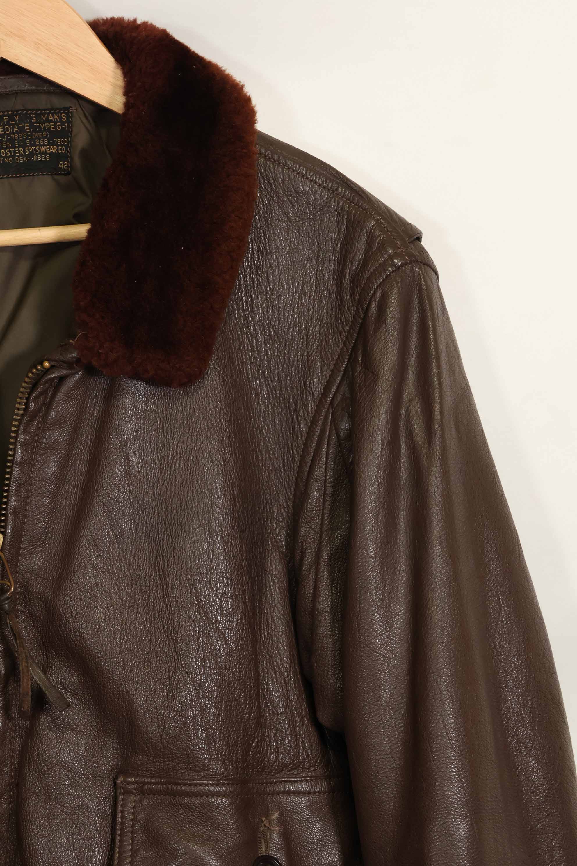 1960's U.S. Navy G-1 Flight Jacket Size 42 Snoopy Local Paint Used