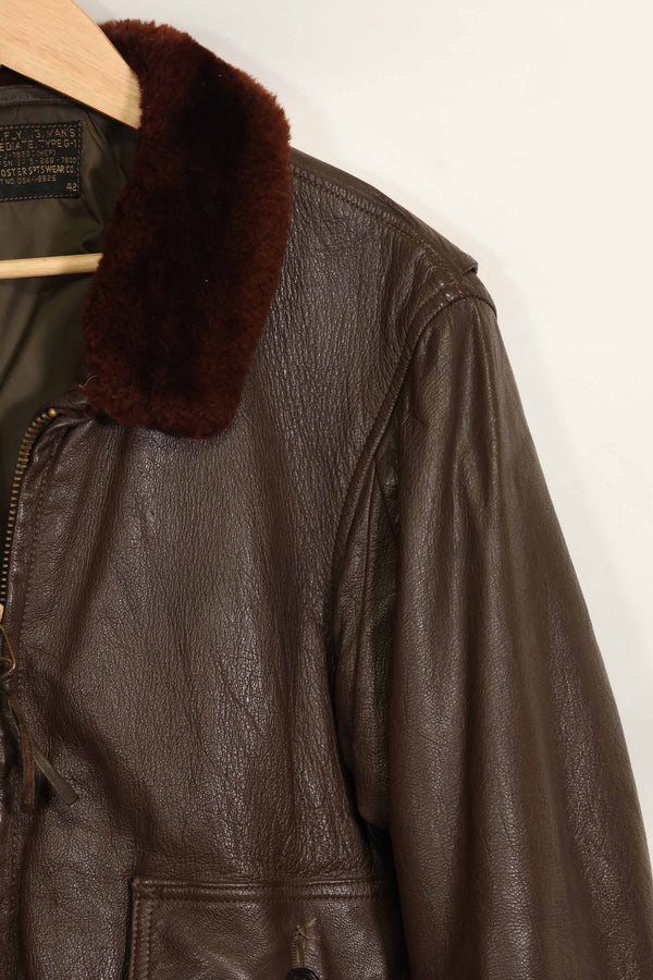 1960's U.S. Navy G-1 Flight Jacket Size 42 Snoopy Local Paint Used