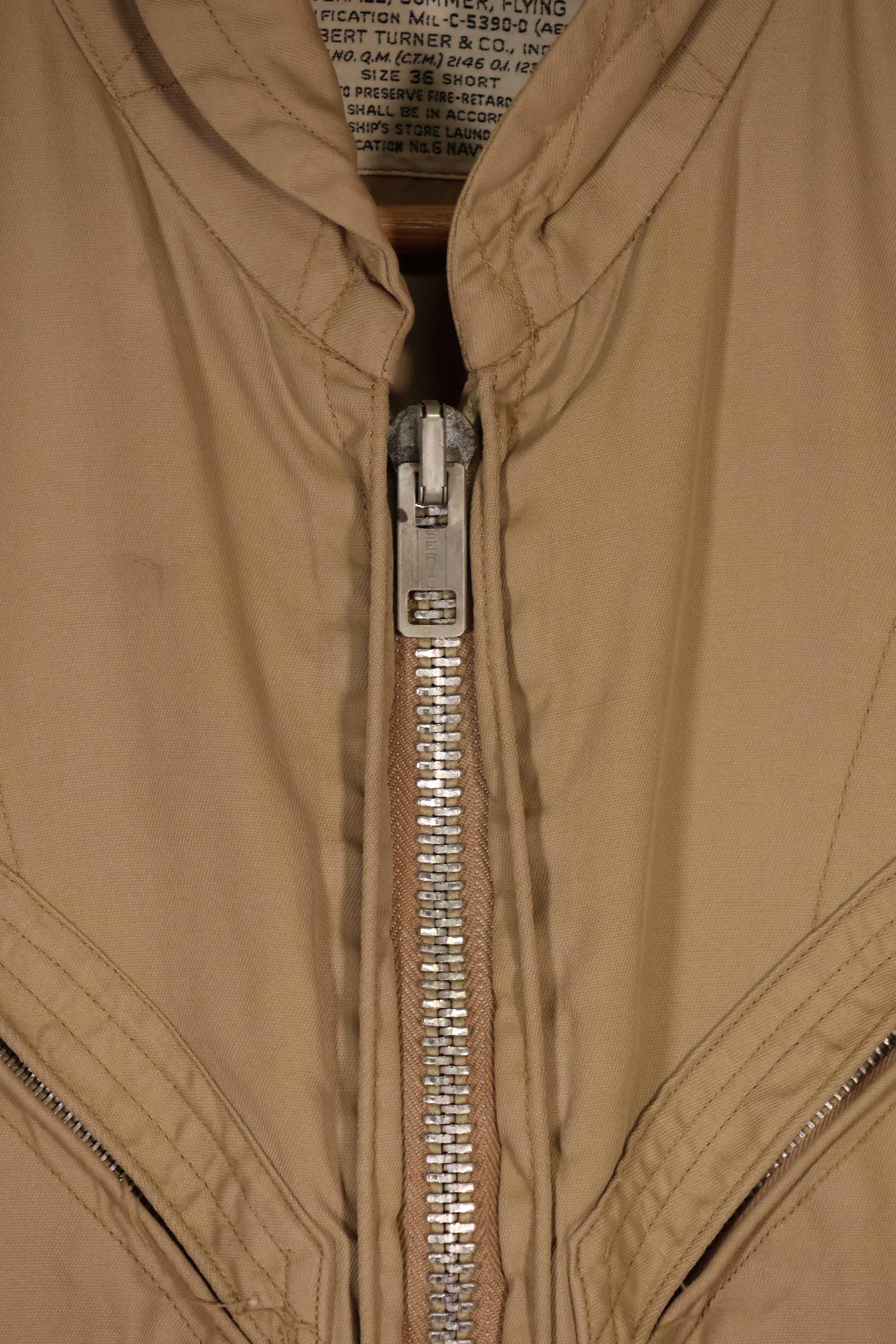 実物　1958年製　アメリカ海軍　夏用フライトスーツ　36 SHORT　サイズ　ほぼ未使用　A