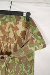 実物生地　フロッグスキン迷彩　パンツ　ダックハンター　中古品