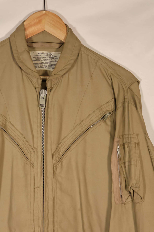 実物　1958年製　アメリカ海軍　夏用フライトスーツ　38 REGULAR　サイズ　中古品　B