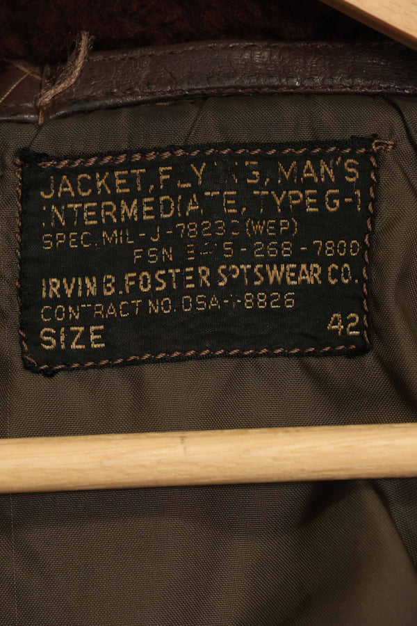 1960's U.S. Navy G-1 Flight Jacket Size 42 Snoopy Local Paint Used