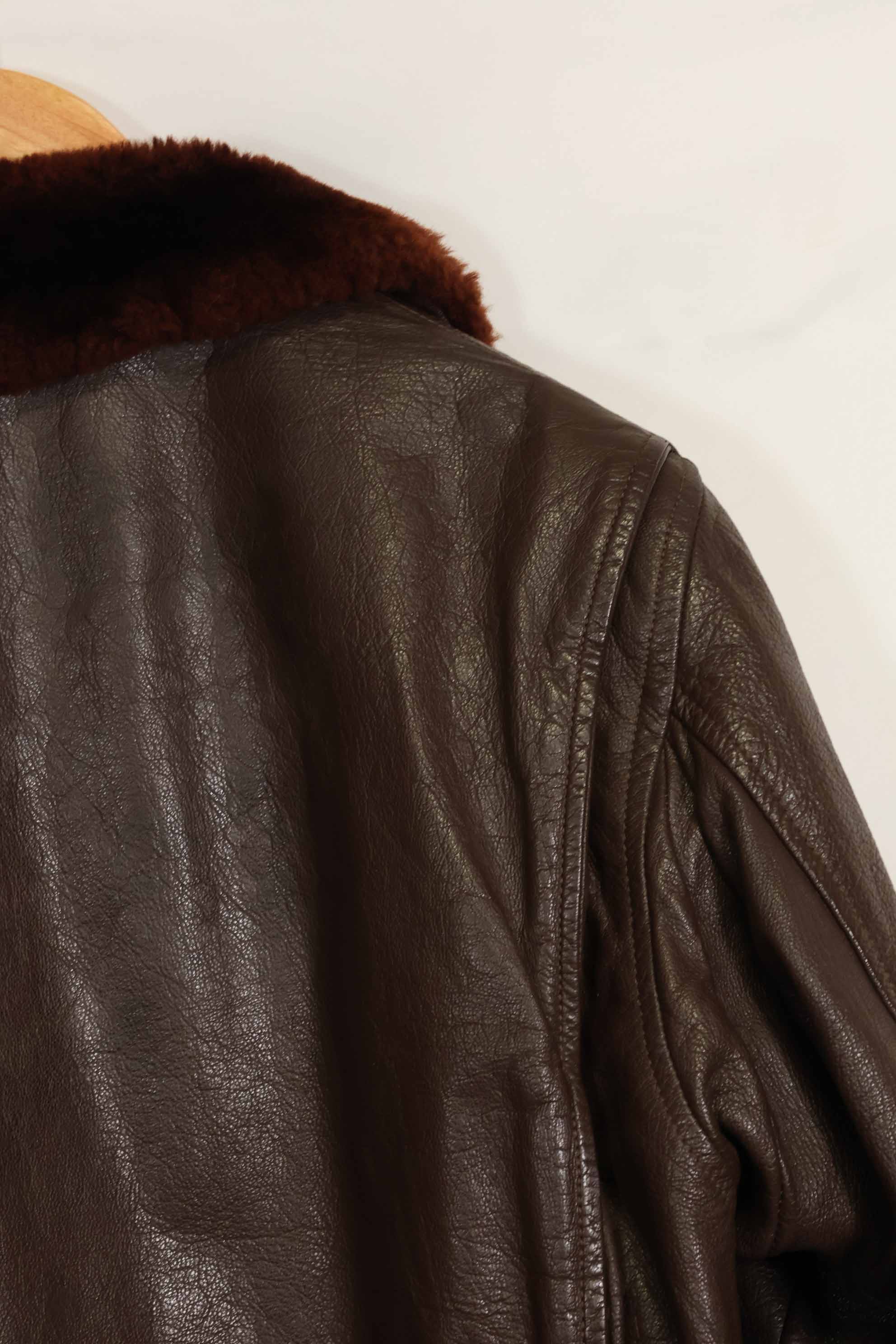 1960's U.S. Navy G-1 Flight Jacket Size 42 Snoopy Local Paint Used