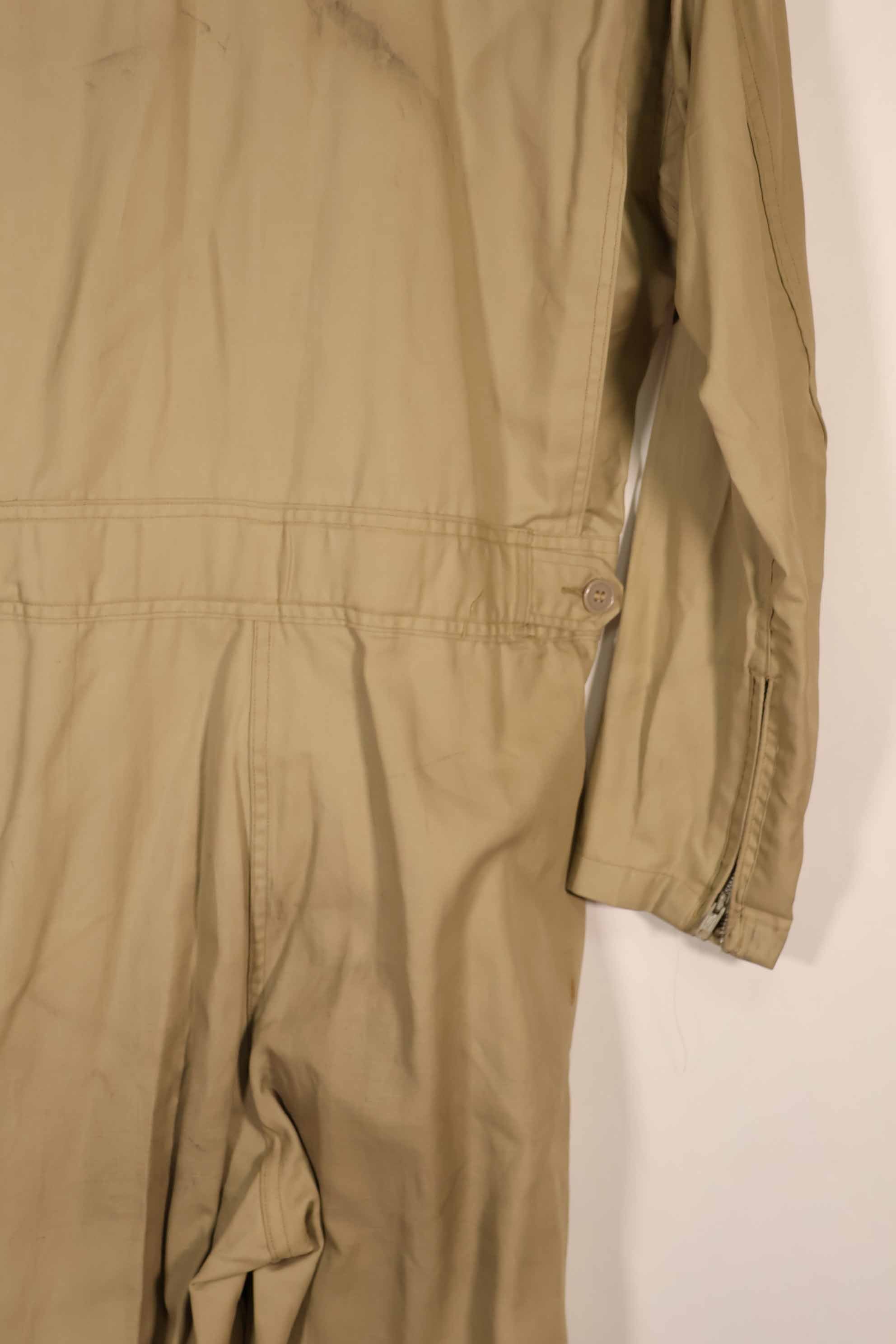 実物　1958年製　アメリカ海軍　夏用フライトスーツ　38 REGULAR　サイズ　中古品　B