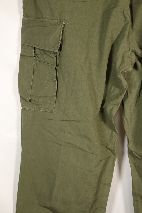 1967 Contract L-L 4th Model Jungle Fatigue Pants in good condition, faded, used.