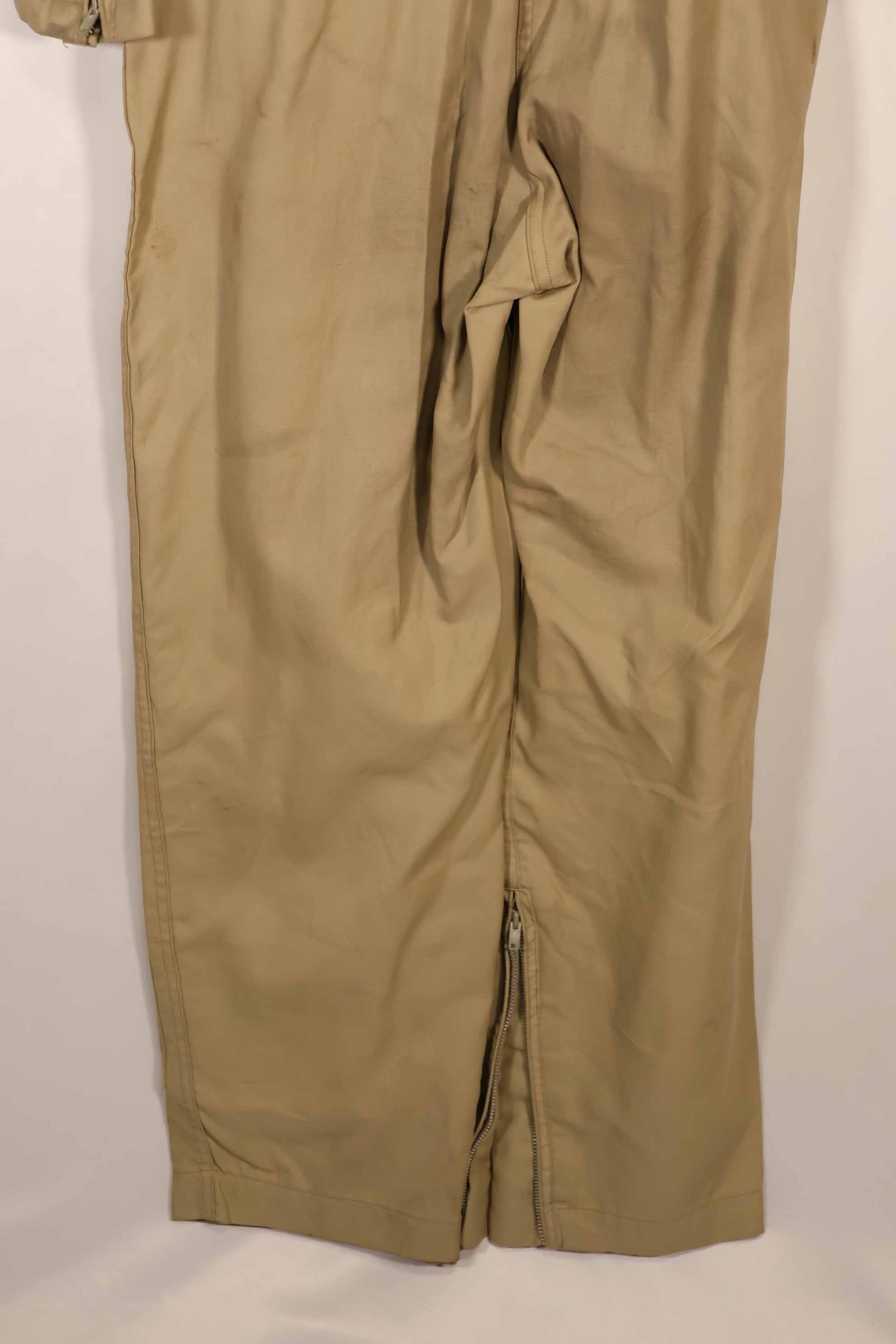 実物　1958年製　アメリカ海軍　夏用フライトスーツ　38 REGULAR　サイズ　中古品　B