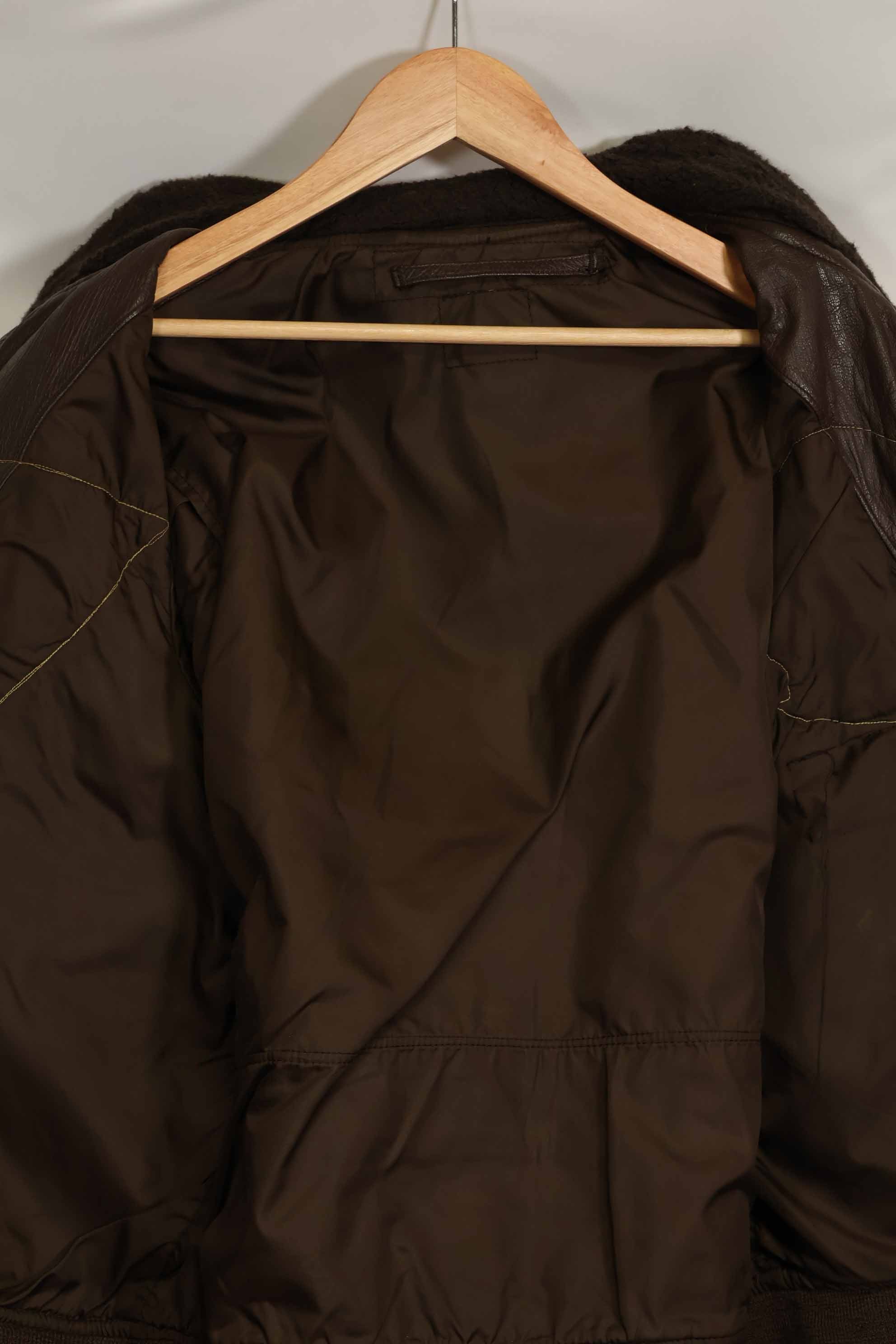 1960's U.S. Navy G-1 Flight Jacket, missing label, with first-attached patch, used.