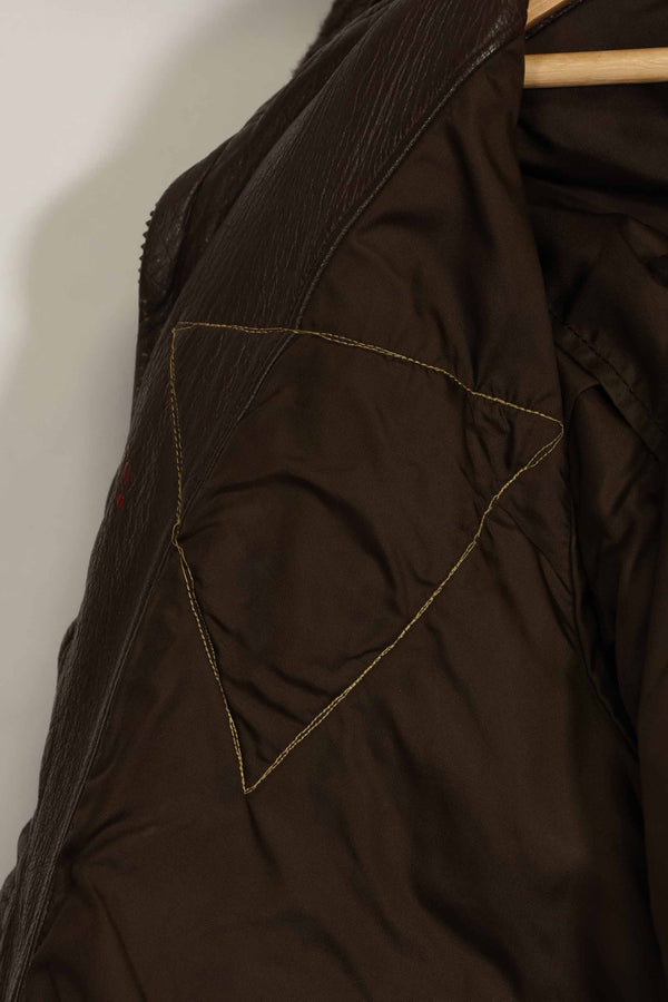 1960's U.S. Navy G-1 Flight Jacket, missing label, with first-attached patch, used.