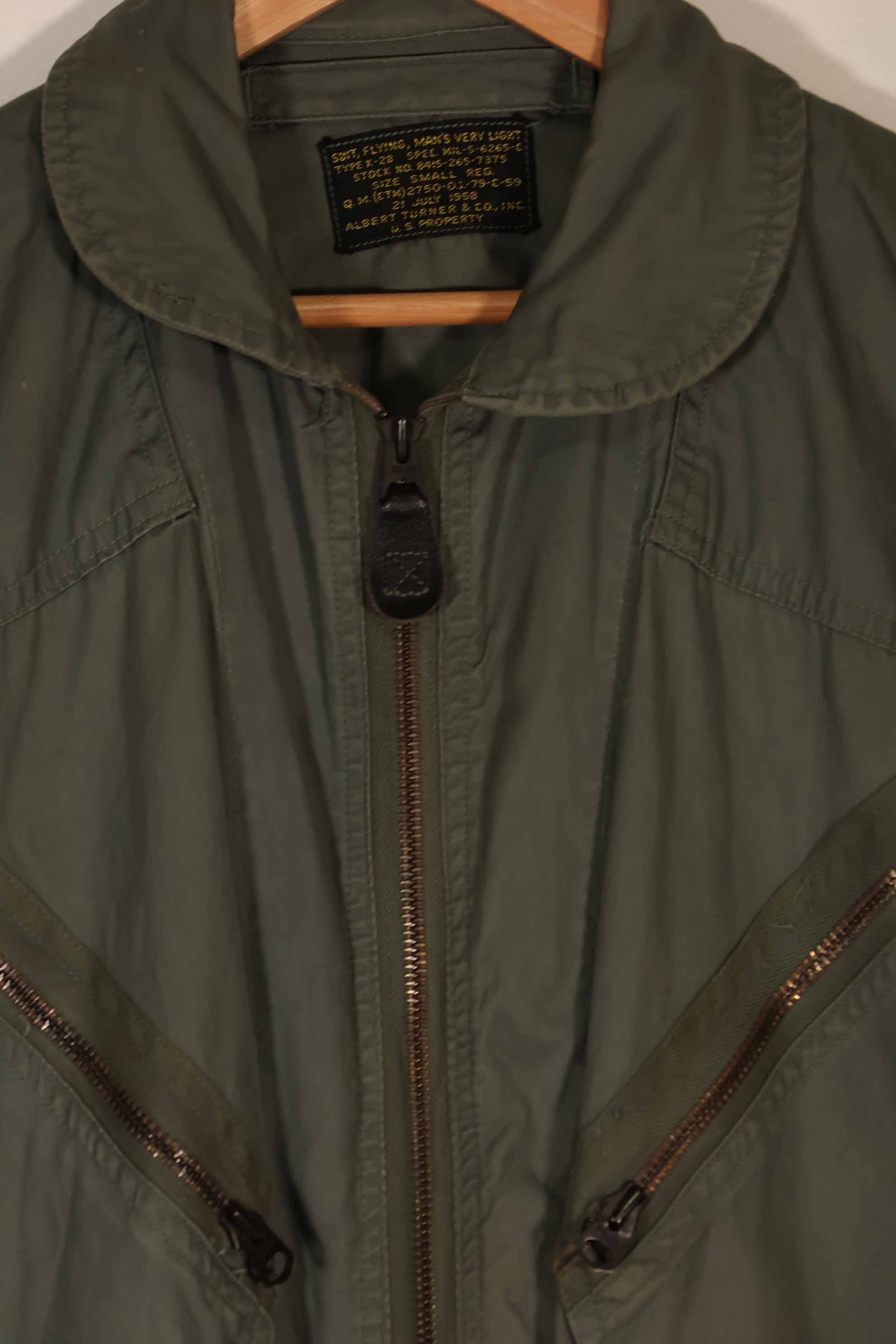 実物　1958年製　アメリカ空軍　USAF　TYPE K2-B 低高度用 フライトスーツ　中古品