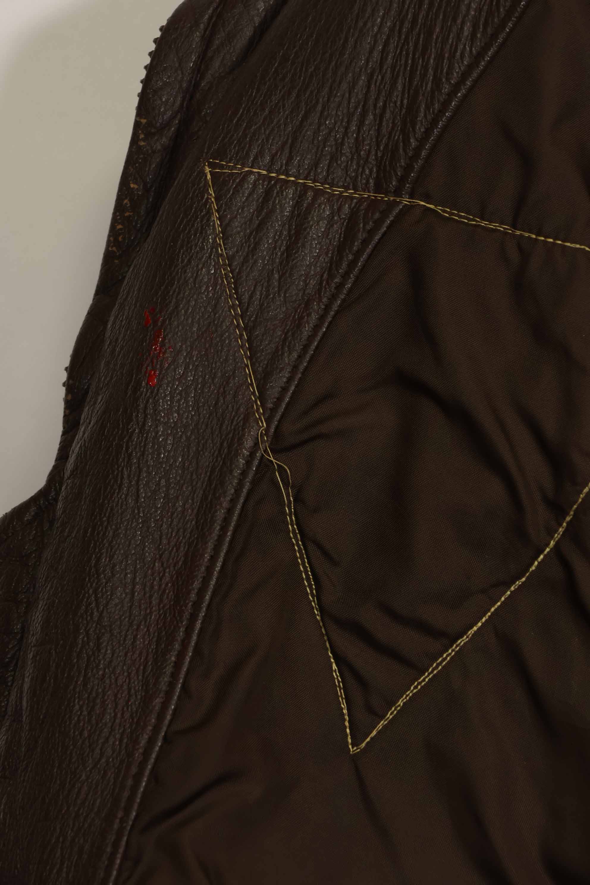 1960's U.S. Navy G-1 Flight Jacket, missing label, with first-attached patch, used.