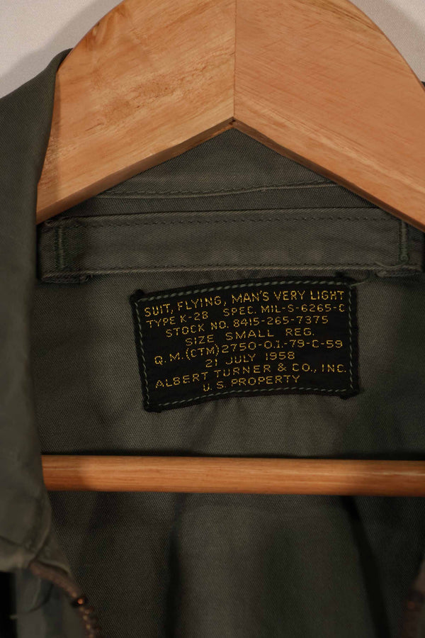 実物　1958年製　アメリカ空軍　USAF　TYPE K2-B 低高度用 フライトスーツ　中古品