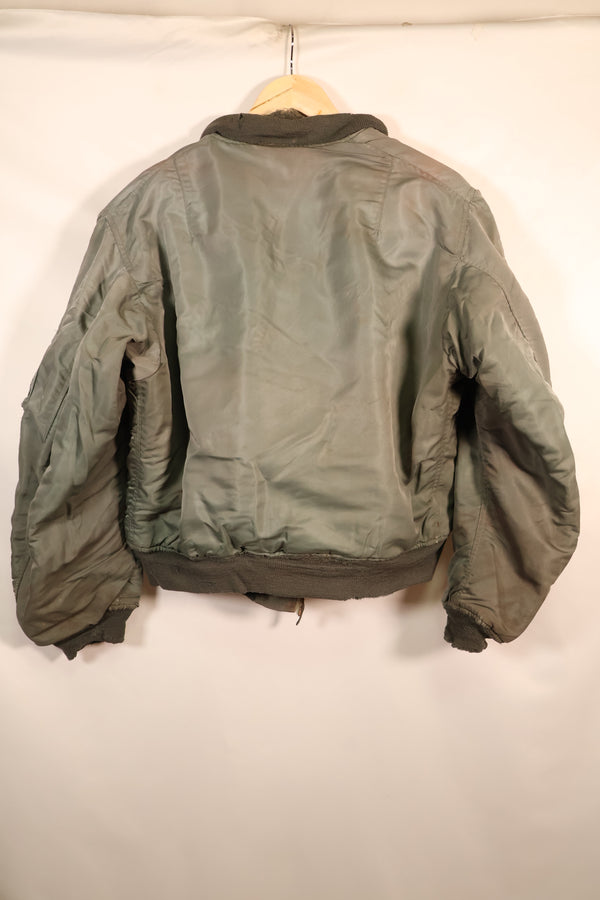 1958 Contract, LARGE, U.S. Air Force, MA-1 Flight Jacket, Shows Heavy Wear, Used
