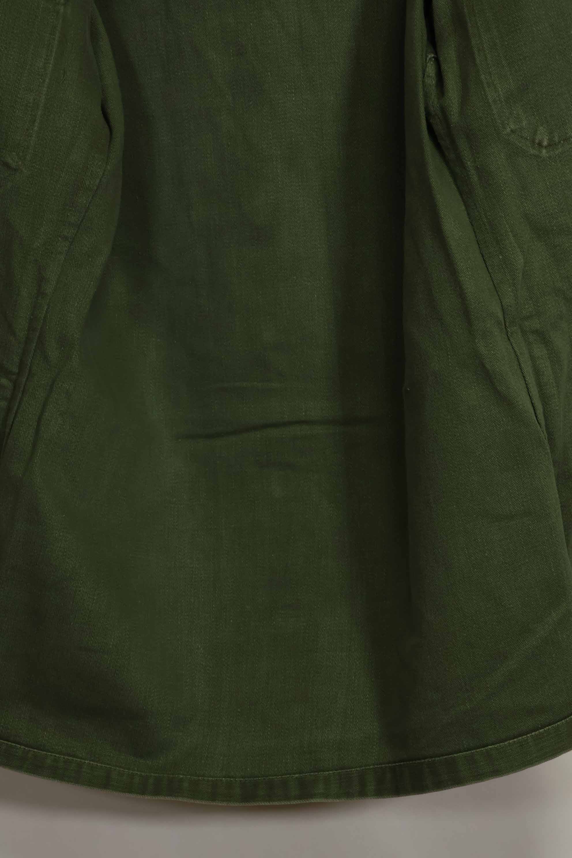 1960年代　元グリーンベレー兵士放出　OG-107　ユーティリティシャツ　初付け　パッチ付き　中古品　A