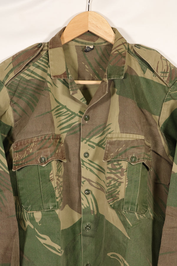 実物　ローデシア軍　ローデシア迷彩　PARAMOUNT製　シャツ　退色あり　中古品