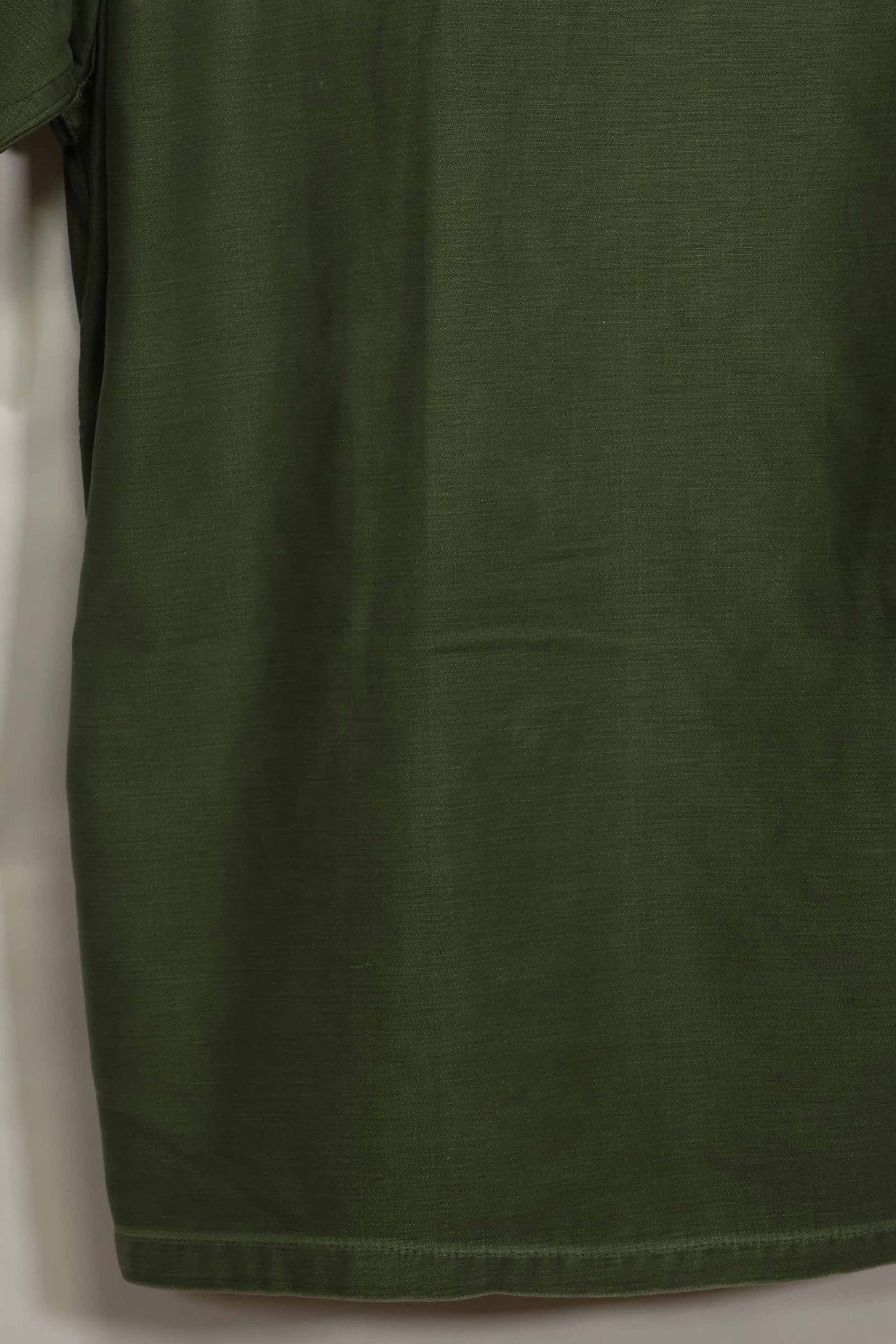 1960年代　元グリーンベレー兵士放出　OG-107　ユーティリティシャツ　初付け　パッチ付き　中古品　A