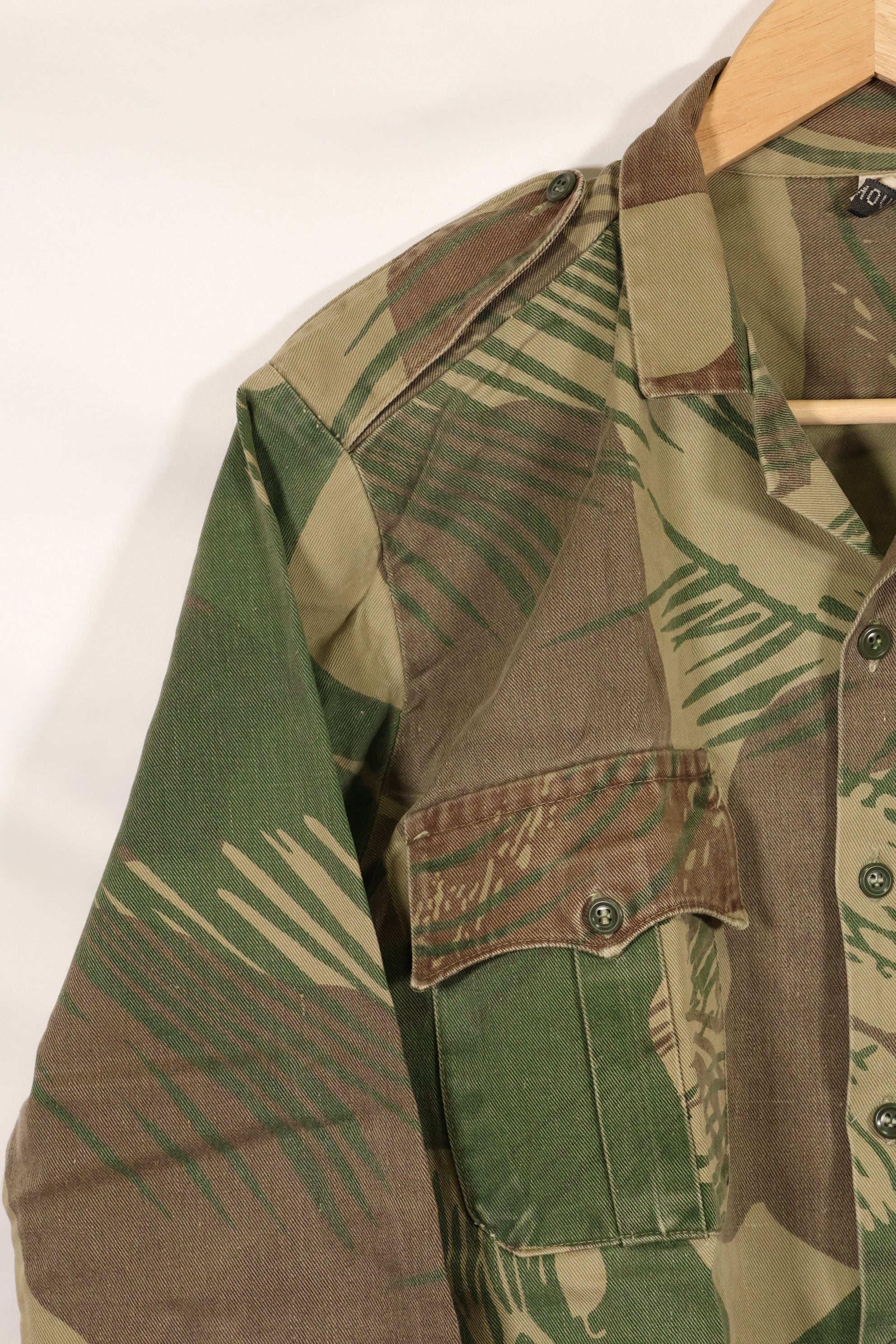 実物　ローデシア軍　ローデシア迷彩　PARAMOUNT製　シャツ　退色あり　中古品