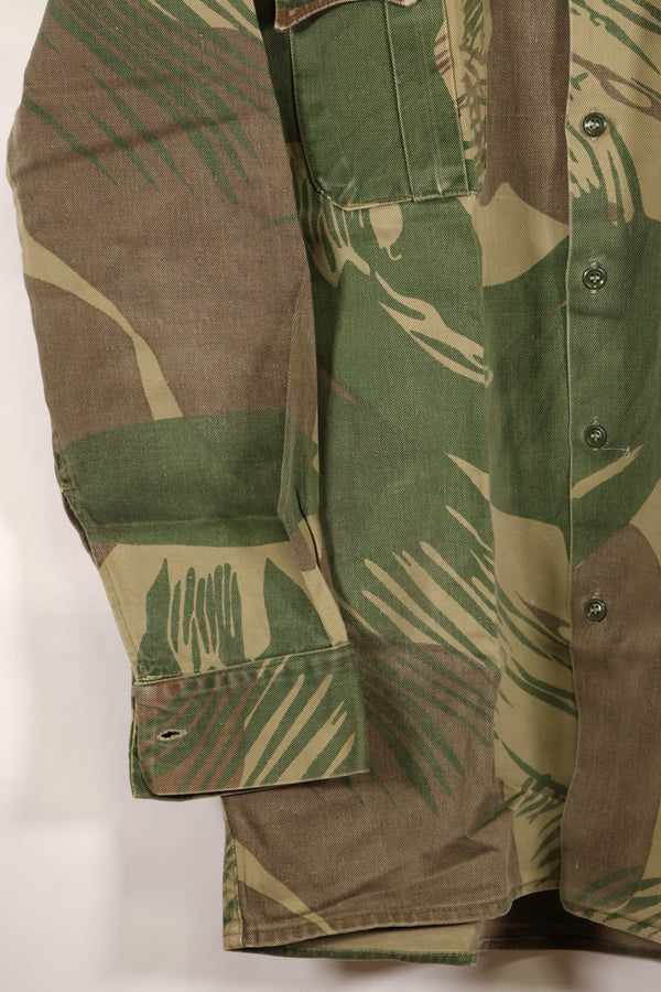 実物　ローデシア軍　ローデシア迷彩　PARAMOUNT製　シャツ　退色あり　中古品