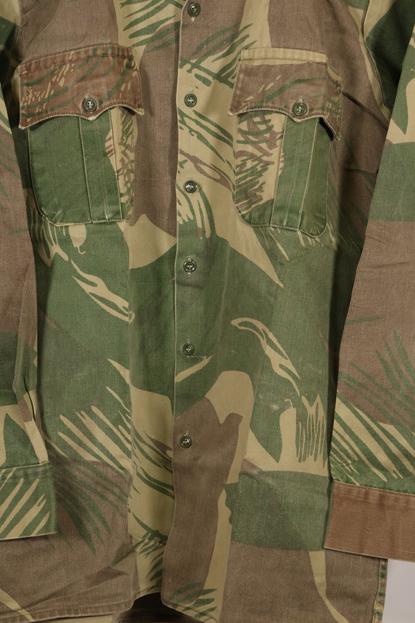 実物　ローデシア軍　ローデシア迷彩　PARAMOUNT製　シャツ　退色あり　中古品