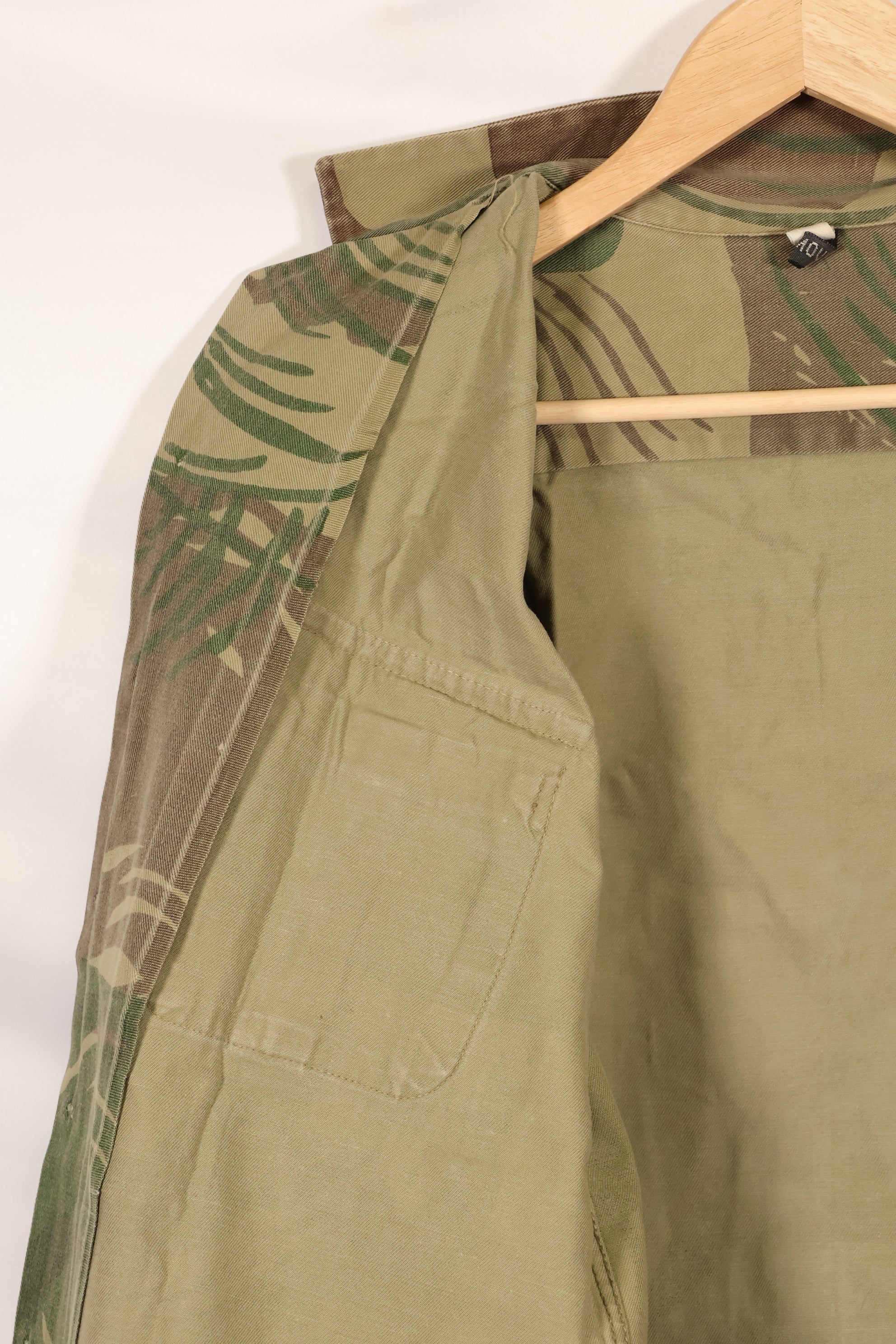 実物　ローデシア軍　ローデシア迷彩　PARAMOUNT製　シャツ　退色あり　中古品