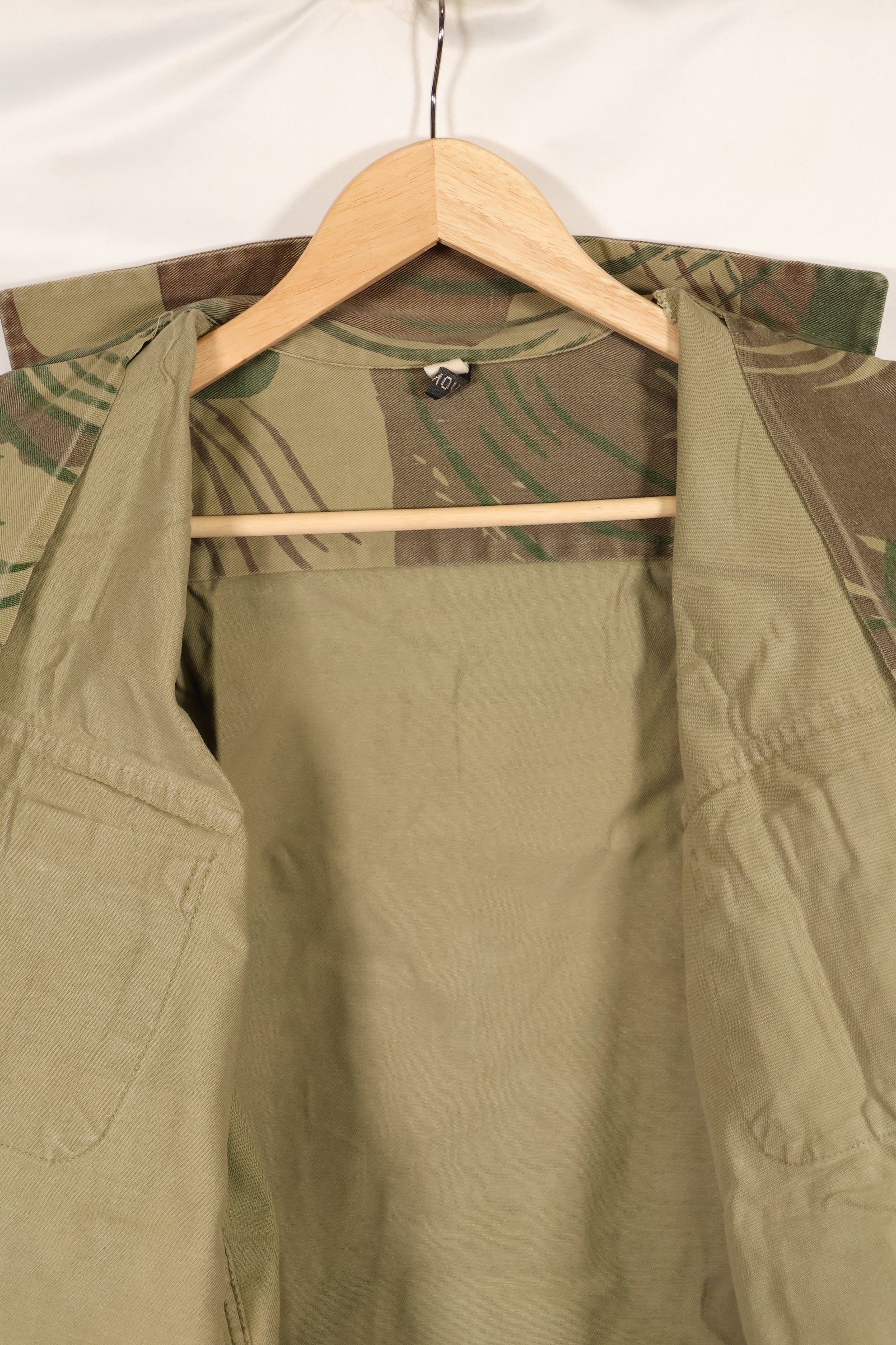 実物　ローデシア軍　ローデシア迷彩　PARAMOUNT製　シャツ　退色あり　中古品
