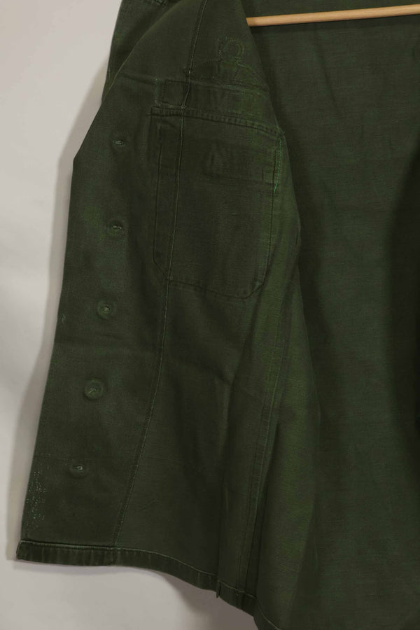 1960年代　元グリーンベレー兵士放出　OG-107　ユーティリティシャツ　初付け　パッチ付き　中古品　B