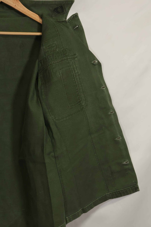 1960年代　元グリーンベレー兵士放出　OG-107　ユーティリティシャツ　初付け　パッチ付き　中古品　B