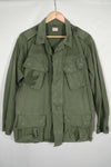 実物　2nd Model ジャングルファティーグ　ジャケット　汚れ　パッチ跡あり　L-R サイズ　中古品　A