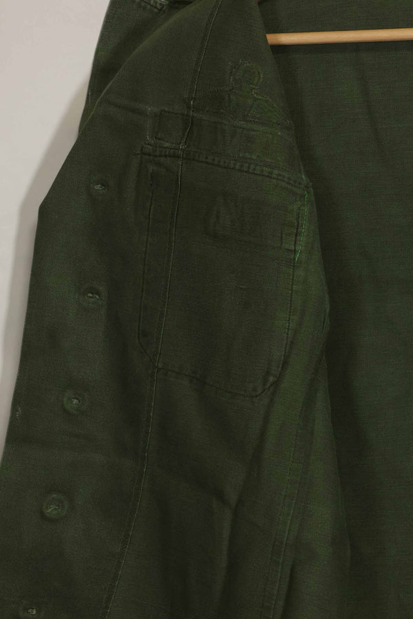 1960年代　元グリーンベレー兵士放出　OG-107　ユーティリティシャツ　初付け　パッチ付き　中古品　B